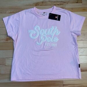 South Pole Kids Light Pink Tee Youth Large NWT